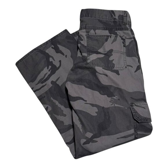 Wrangler Authentic Issue Gray Camouflage Cargo Pants Women’s‎ 12 30x26 - Picture 1 of 5